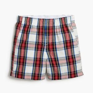 NWT! J. Crew Boys'‎ plaid boxers